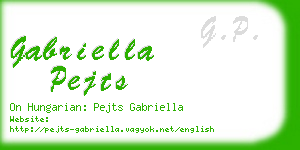gabriella pejts business card